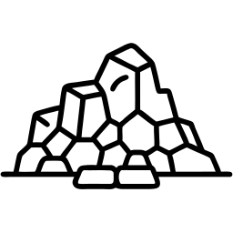 Felsen linie Icon