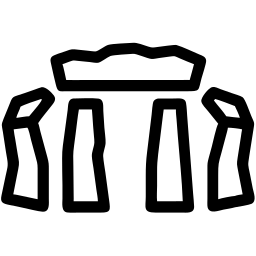 stonehenge line icon