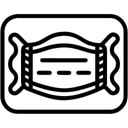 face mask line icon