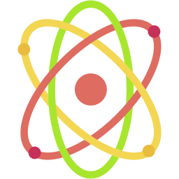 atom flat icon