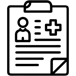 医疗记录 线条 图标