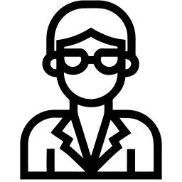 教授 线条 图标