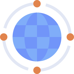 global flat icon