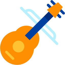 violin flat icon