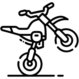dirt bike line icon