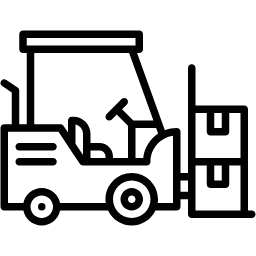 forklift line icon