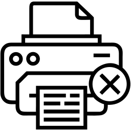printer error line icon