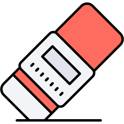 eraser lineal color icon
