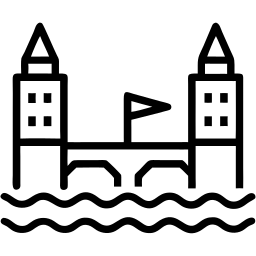 Brücke linie Icon