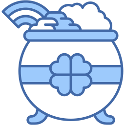 pot of gold two color icon