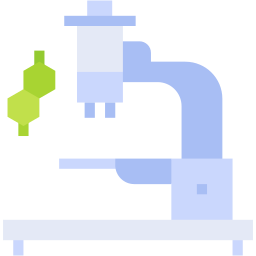microscope flat icon