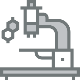 microscope two color icon