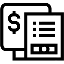Geld linie Icon