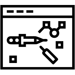 web design line icon