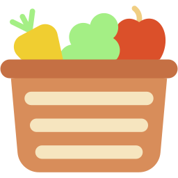shopping basket flat icon