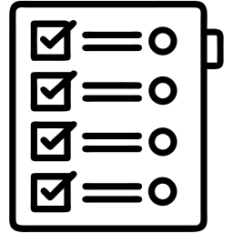 checklist line icon