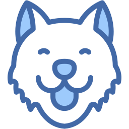 husky two color icon