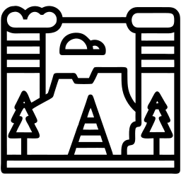منظر جمالي خط أيقونة
