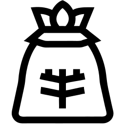 grain sack line icon