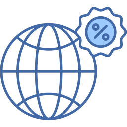 global discount two color icon