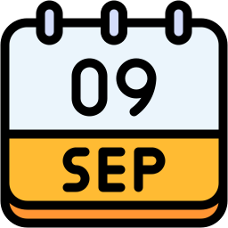 september lineal color icon