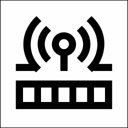 路由器 线条 图标