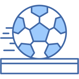 soccer ball two color icon