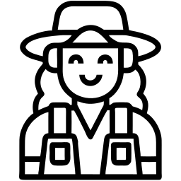 游客 线条 图标