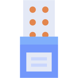 píldora plano icono