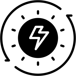 solar energy filled icon