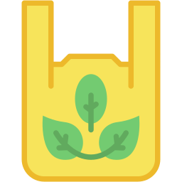 eco bag flat icon