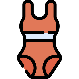 swimsuit lineal color icon