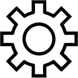 gear line icon