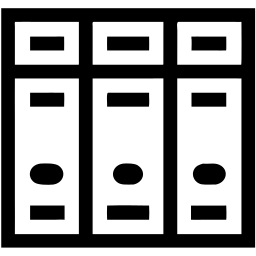 filing cabinet line icon