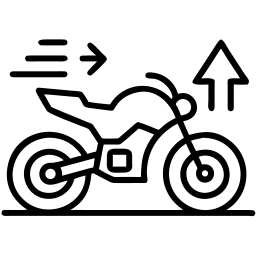 摩托车 线条 图标