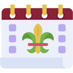 scout calendar flat icon