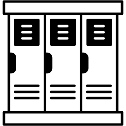 Schulschließfächer duotone Icon