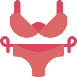 bikini piatto icona