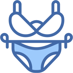 bikini duas cores ícone