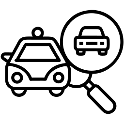 出租车 线条 图标