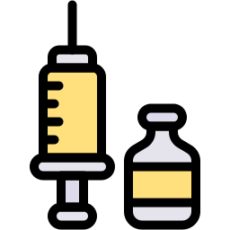 syringe lineal color icon