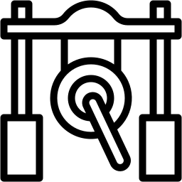 gong line icon