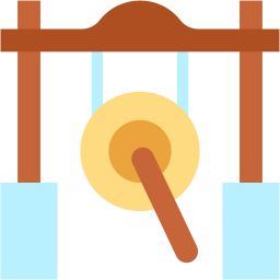 gong flat icon