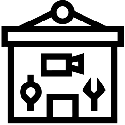 oficina linha ícone