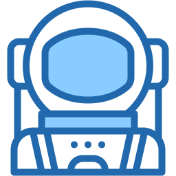 astronaut dua warna ikon