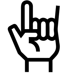 rock on line icon
