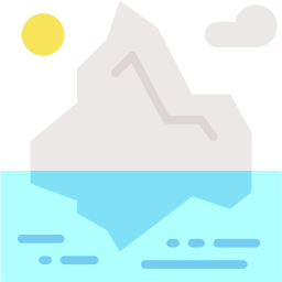 iceberg flat icon
