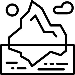 iceberg line icon