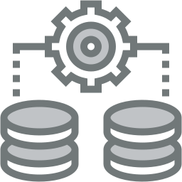 data processing two color icon