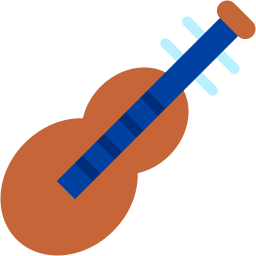 acoustic guitar flat icon
